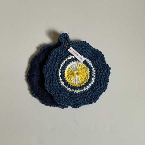 Crochet Pot Holder, Crochet Trivet, Crochet Kitchen Decor Potholder - Picture 7 of 9